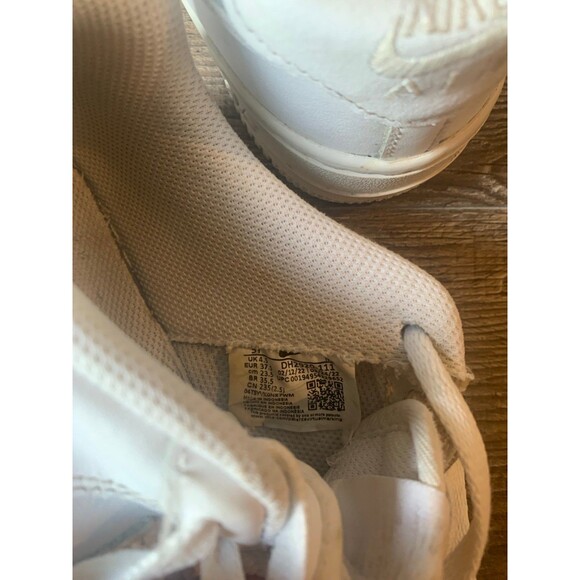 Nike Air Force 1 Low White Sneakers - Used | Size US 5 Y - Picture 6 of 6